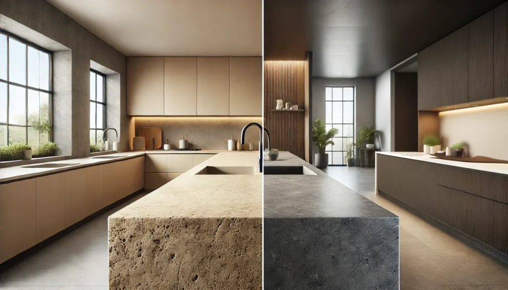 sintered stone vs quartz stone